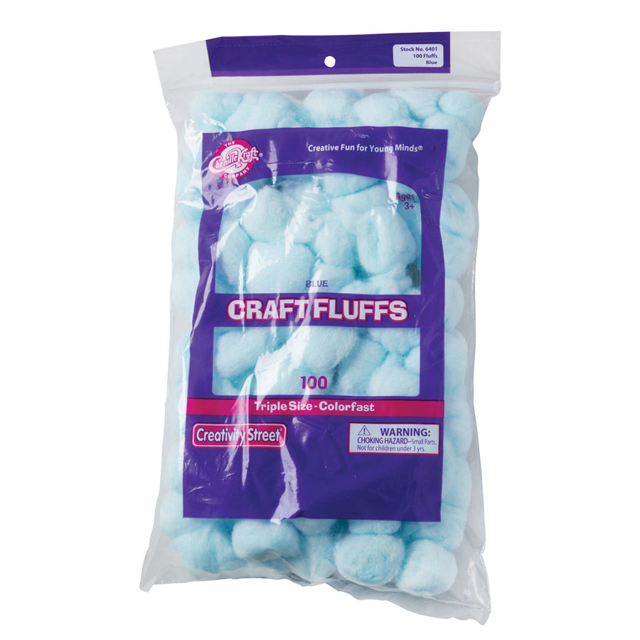CRAFT FLUFFS: BLUE 100 PACK