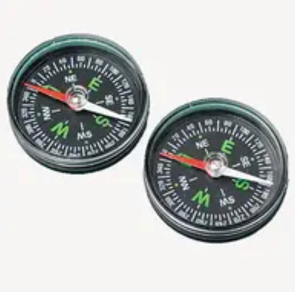 TOY COMPASSES  1.5" - 12 PACK