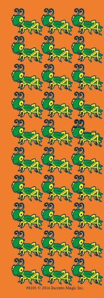 STICKERS: GRASSHOPPERS - 30 PER SHEET - 6 SHEETS