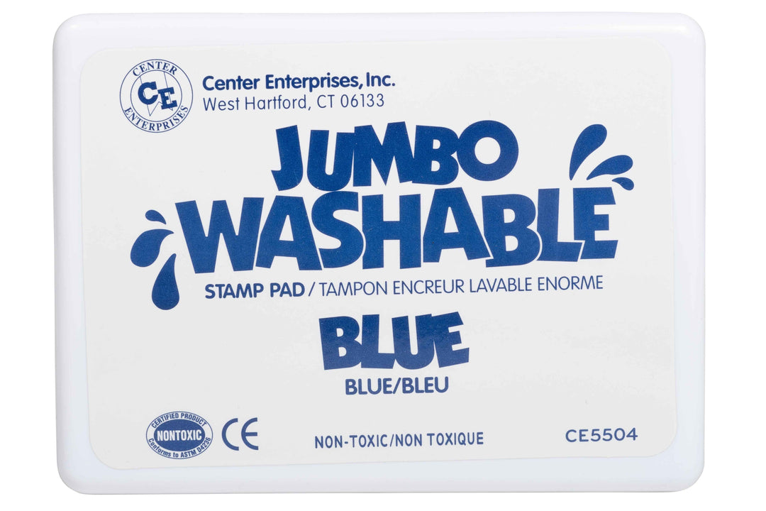 JUMBO STAMP PAD:  WASHABLE BLUE