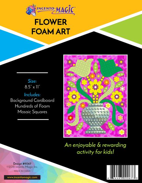 FOAM MOSAIC ART: FLOWER VASE