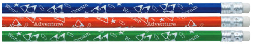 PENCIL ASSORTED COLORS - ADVENTURE, DREAM, WONDER