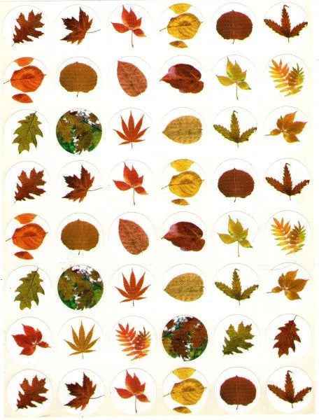 STICKERS: FALL LEAVES 10 SHEETS