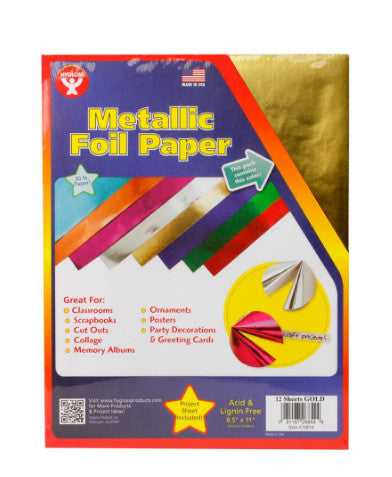 Metallic Paper 8.5"x11" 12 Pack
