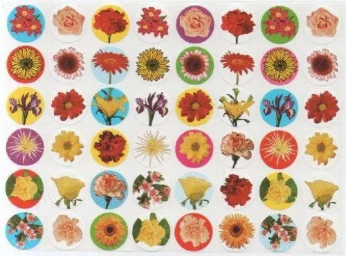 STICKERS: FLOWER DOT - 10 SHEETS