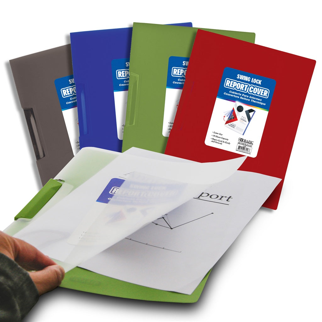 REPORT COVER - SWING LOCK WITH CLEAR FRONT