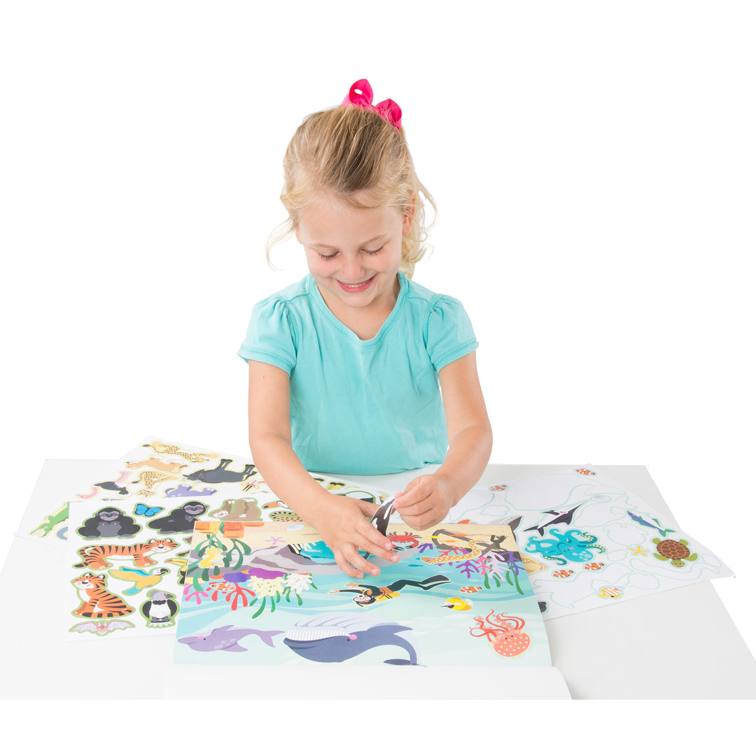 REUSABLE STICKER PAD: HABITATS