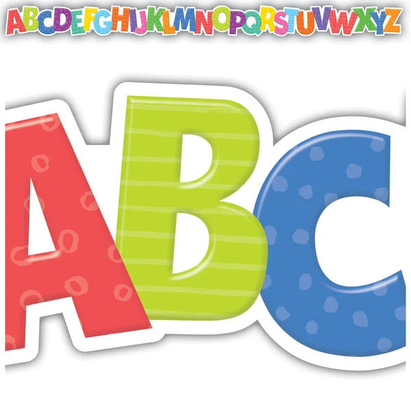 DIE CUT BORDER ALPHABET - 2 3/4"X35&