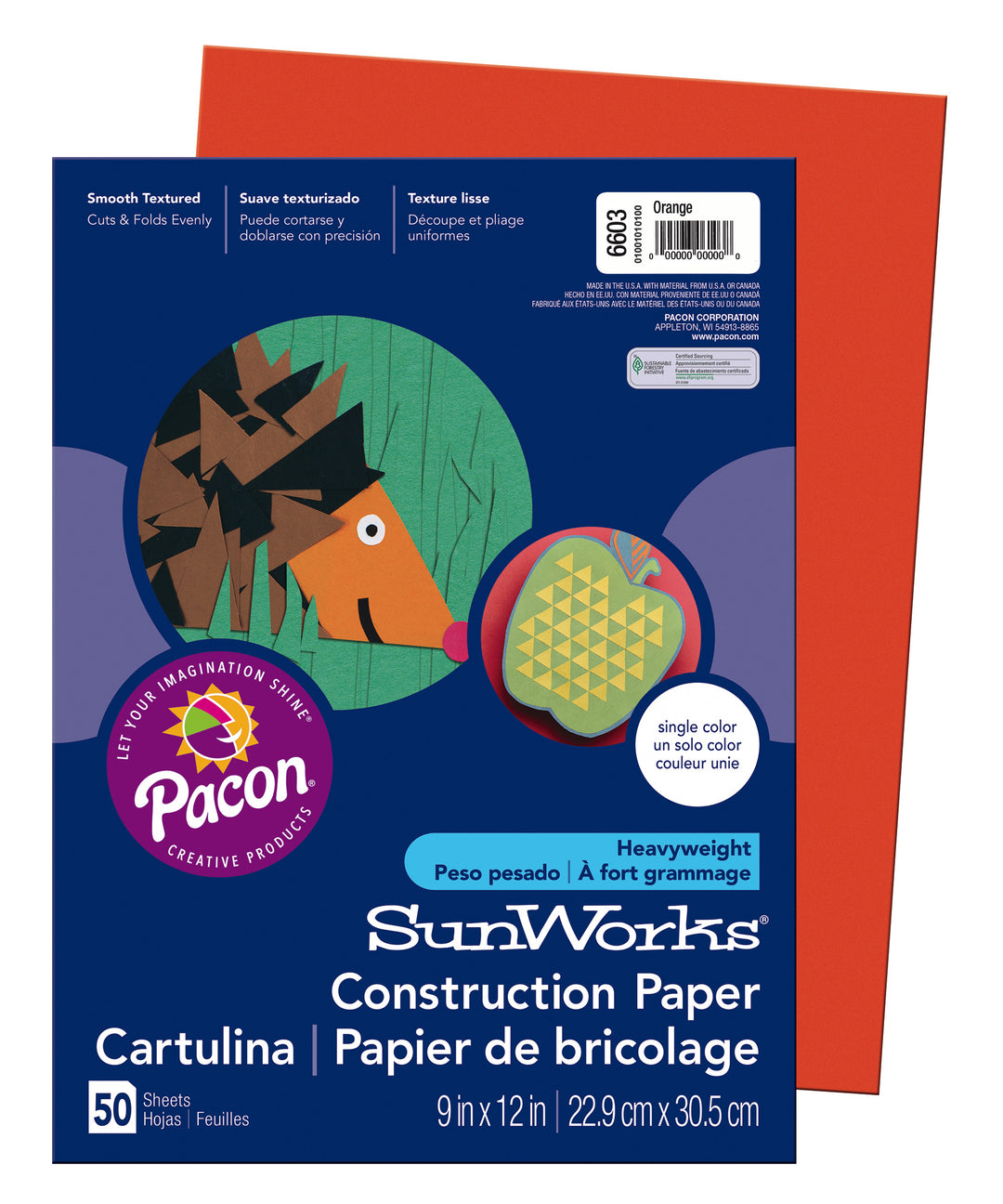 Medium Weight Construction Paper 9"x12" 50 Pack