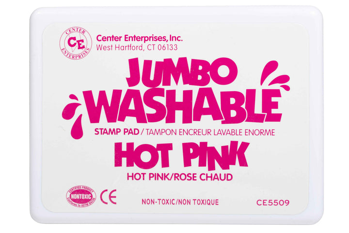 JUMBO STAMP PAD:  WASHABLE HOT PINK