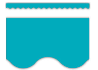 Solid Color Scalloped Border 2.25"x35&