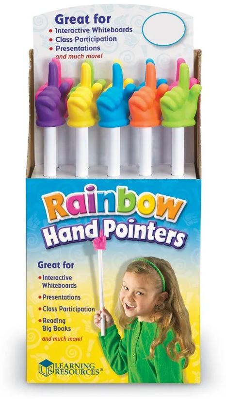 RAINBOW HAND POINTERS 15"